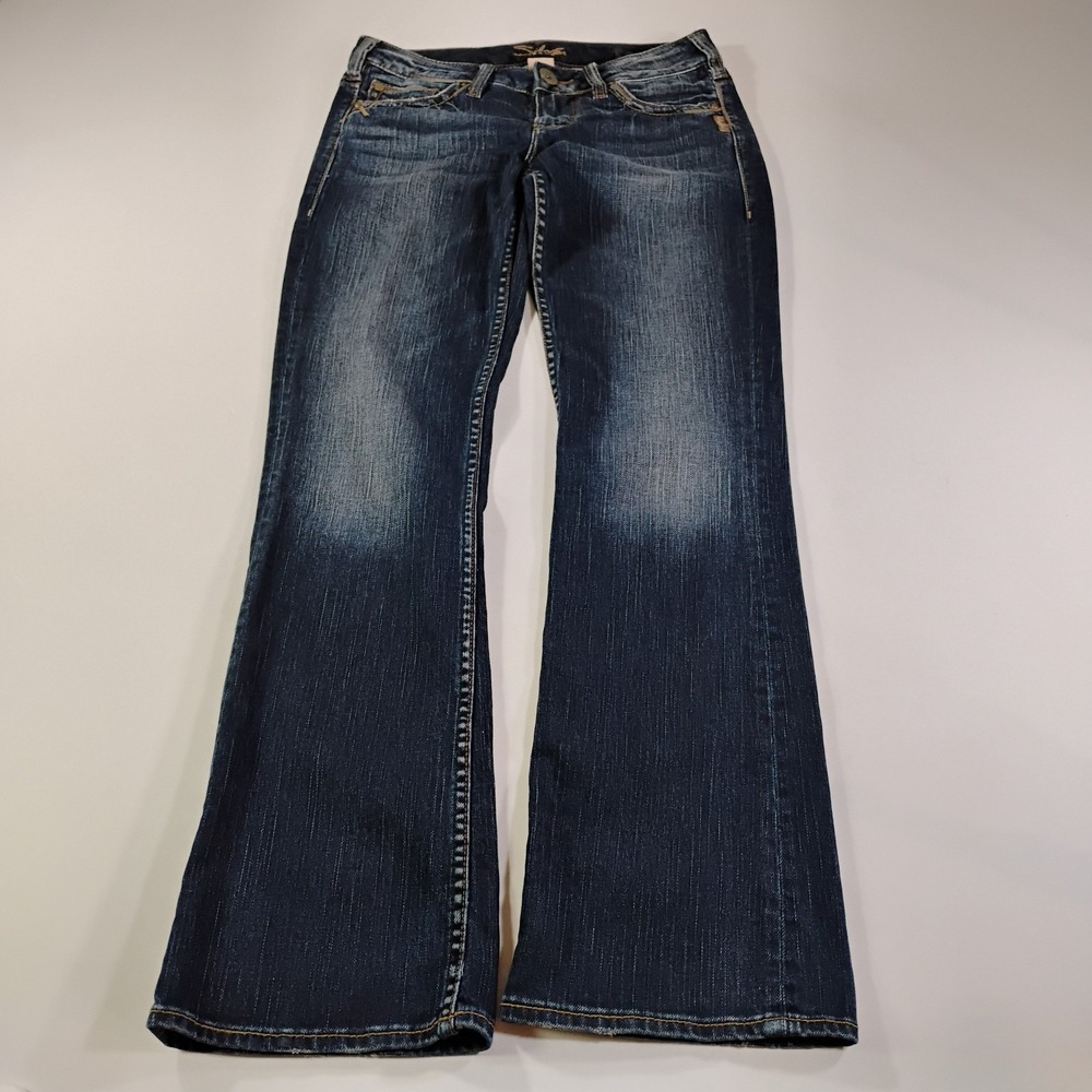 Silver Jeans "TONI" Women's W26  L31 Dark Wash Bootcut Blue Jeans